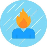 diseño de icono de vector ardiente