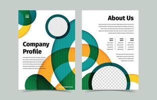 Abstract Creative Company Profile Set vector