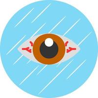 diseño de icono de vector de ojos rojos