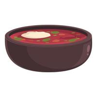 Tasty food icon cartoon vector. Dish recipe vector