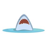 Shark head icon cartoon vector. Sign danger vector