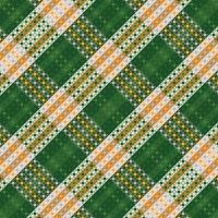 Tartan Plaid With Summer Color Pattern. vector