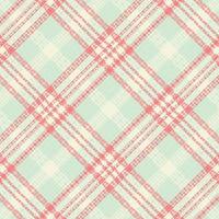 Seamless tartan plaid pattern with texture and pastel color. vector