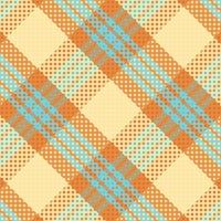 Seamless tartan plaid pattern with texture and pastel color. vector