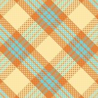 Seamless tartan plaid pattern with texture and pastel color. vector