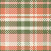 Seamless tartan plaid pattern with texture and pastel color. vector