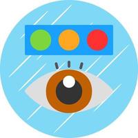 Color Blindness Test Vector Icon Design