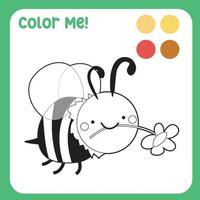Coloring activity for children. Coloring animal worksheet. Black and white vector illustration. Motor skills education. Vector file.