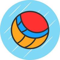 diseño de icono de vector de voleibol