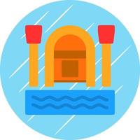 diseño de icono de vector de rafting