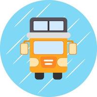 Double Decker Bus Vector Icon Design