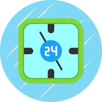 Diseño de icono de vector de 24 horas