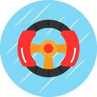 Steering Wheel Vector Icon Design