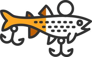 Fishing Baits Vector Icon Design