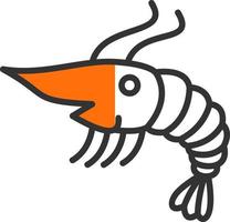 Shrimp Vector Icon Design