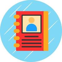 diseño de icono de vector de libro de contactos