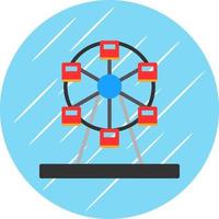 Ferris Wheel Vector Icon Design