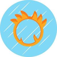 Ring Of Fire Vector Icon Design