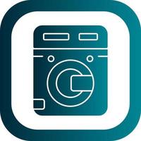 Washing Machine Vector Icon Design