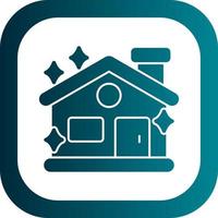Clean House Vector Icon Design