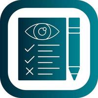 Eye Test Vector Icon Design