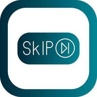 Skip Ad Vector Icon Design