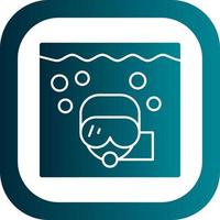 diseño de icono de vector de snorkel