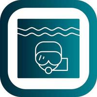 Diver Vector Icon Design