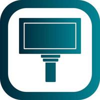 Hanging Billboard Vector Icon Design