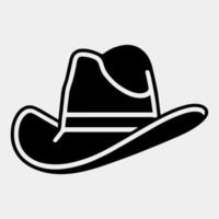 cowboy hat vector illustration isolated