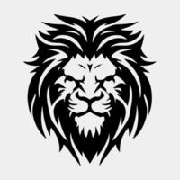 lion head mascot logo vector design