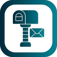 Postbox Vector Icon Design