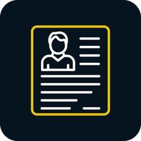 Bad Resume CV Vector Icon Design