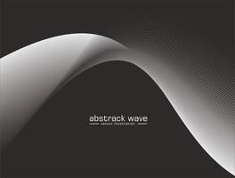 Grey wave background. Business or hi-tech presentation template or advertising layout. Vector Abstract, science, futuristic, energy technology concept