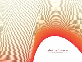 Abstract red modern decorative stylish wave banner background vector