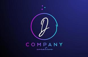 re escrito alfabeto letra logo con puntos y rosado azul círculo. corporativo creativo modelo diseño para negocio y empresa vector