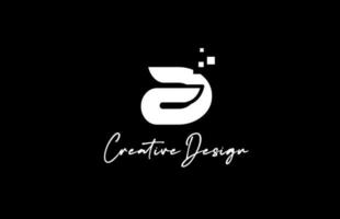 un alfabeto letra logo icono diseño con puntos y negro y blanco color. creativo modelo para negocio y empresa vector