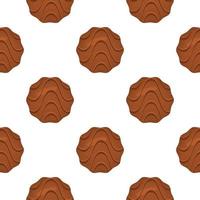 Pattern homemade cookie different taste in pastry biscuit vector