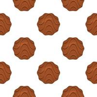 Pattern homemade cookie different taste in pastry biscuit vector