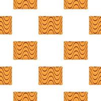 Pattern homemade cookie different taste in pastry biscuit vector