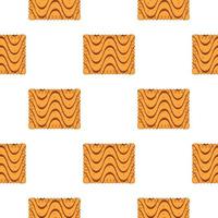 Pattern homemade cookie different taste in pastry biscuit vector