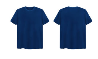 3D Dark Blue T-Shirt Mock up Template png