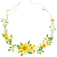 Yellow Wreath Flower png