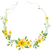 Jaune couronne fleur png