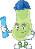 Staphylococcus pneumoniae Cartoon character vector