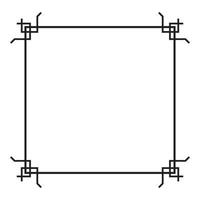 Decorative Ornamental Border Frames for label design vector