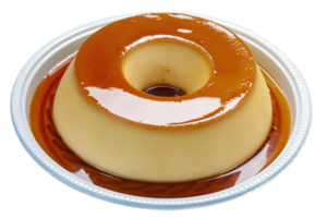 Condensed milk pudding with eggs png