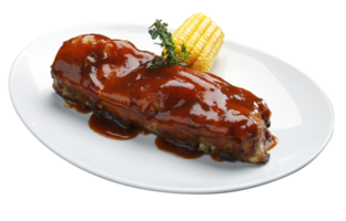 roast ribs with barbecue sauce png