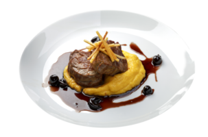 Filet mignon with mashed png