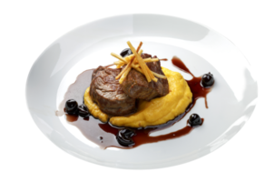 filet mignon met puree png